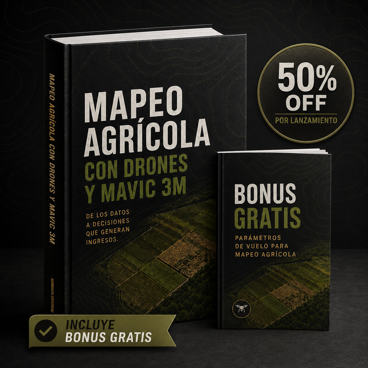 📘Mapeo agrícola con drones y Mavic 3M: de los datos a decisiones que generan ingresos. 🎁Regalo: Parámetros de vuelo profesionales para mapeo